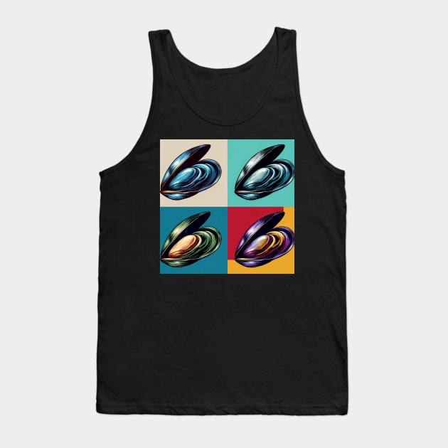 Pop Oysters Sponge Art - Cool Underwater Tank Top by PawPopArt